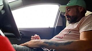 he pulls out his dick in public upon spotting a teen walking by on the street