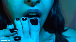 My Cute Foot Ready for Deepthroat Choking and Toe Sucking!