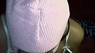 How Does This Masked Curvy Babe Deepthroat A Massive BBC In Homemade Lingerie As A Beautiful Amateur Neighbor?