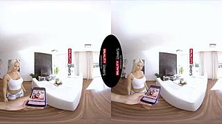 In this reality scene, he's fucking her oiled big ass blonde in doggystyle and cowgirl positions. She rides with tattooed body in pov style.