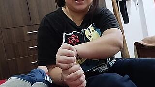 Pov your stepsister shows magic trick ending with your cock in her big ass