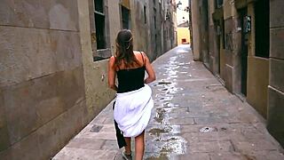 Oh man, I hooked up with this blonde for public sex right in Barcelona streets!
