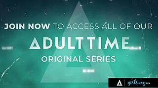 hey, busty milf queenie sateen helps petite kimmy kimm & adria rae spice up sex life 😏