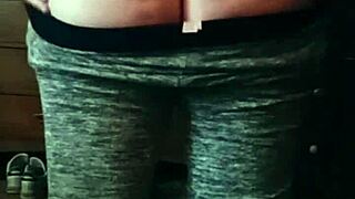 Can a simple booty drop from this big ass brunette turn into something wildly sexy?