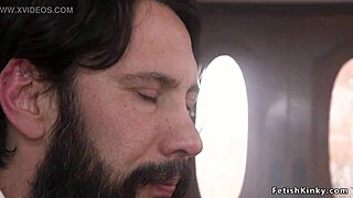 landlord ties up brunette teen for rough anal banging with monster cock