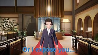 feeling so intense with this 3d anime milf in honeycome episode 7 blackmail sex scene