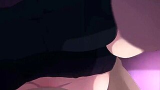 I'm rubbing it right on the pussy in this hot anime hentai moment.