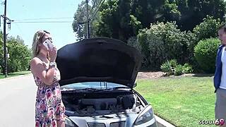 hey tall latina milf cougar with saggy tits talks about first time cheating with boy next door in rough quickie