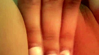 shaved pussy gets intense solo masturbation session