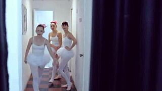 Watch These Ballerinas Sucking Instructors Thick Dick in Wild Group Action!