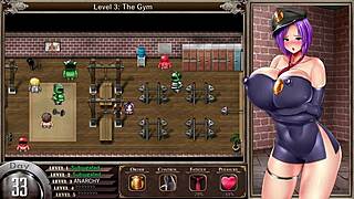 Kp 10 shows lustful statue with big tits and ass in hentai game featuring monster cock masturbation in prison