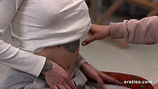 Ersties Nat Gathers German Friends For First-Time Lesbian Kissing, Sucking, And Pierced Nipple Play