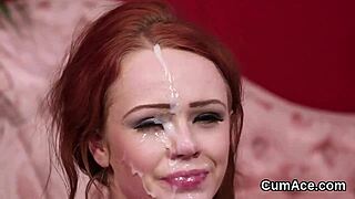 Does This Sexy Looker Swallow All the Jizz From Cumshot on Her Face?
