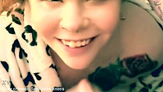 All Smiles Lead to Cum Shots with Big Ass Redhead Blowjob and Swallow Compilation