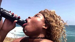 uh porsha carrera yanks out her huge strapon and slams nina rivera outdoors hard