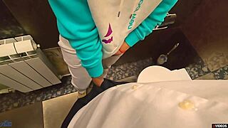 Teacher Cums Hard in My Panties Inside School Toilet Now!