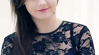 pretty little 18+ european sluts tease with blowjob handjob and get cum covered in quickie facial fun