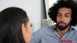 Mylfex - disappointed milf tries anal for her first time with an stranger, getting her curvy cougar body drilled hard on the sofa in cowgirl riding.