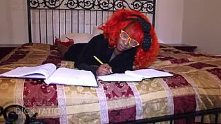 Uh, Don Whoe's helping teen Cassidy Cash with homework, but it turns into deepthroat licking session...