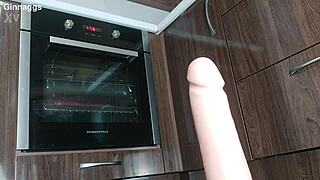 hey check out this big dildo stretching a hairy pussy with fisting and squirting in homemade solo close up action