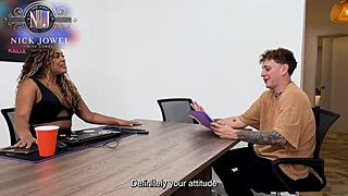 Boss Latina Milf Carla Morelli Fucks A Big White Cock In Doggystyle And Cowgirl With Deepthroat And Moaning