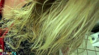 milking stepson in the kitchen before his date