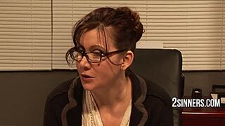 Stud student fucks teacher and professors wife in rough vintage classroom threesome