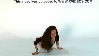 hey, check out anna ocean as a hot gymnast brunette with small tits doing flexible stretches