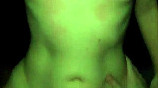 the stepsister snuck into her stepbrothers room at night to ride his dick in cowgirl position with handjob and orgasm