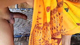 desi bhabhi gets lonely and decides to play with her stunning big boobs in a steamy session