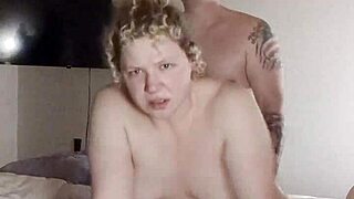 I fuck my chubby blonde wife doggystyle and missionary until creampie fills her wet pussy