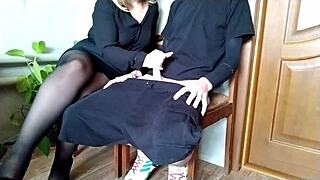 Fantasy Risk To Get Dick Near Juicy Mature Milf's Hairy Pussy!