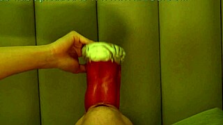 Monster cock deepthroat blowjob turns rough with huge dildo sucking and toe play in solo toy session