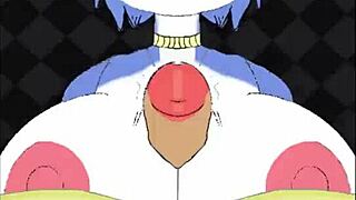 Krystal teams up with Fox McCloud for a steamy titty fuck session with his big cock