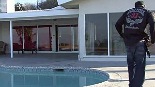 oh god that oiled ebony booty of aliana love feels so intense getting fucked balls deep by monster cock until creampie explosion