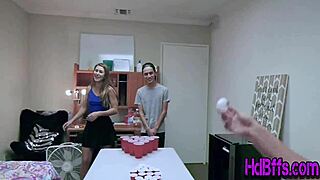 Come on teen sluts, suck those cocks for facial cumshots at this wild dorm party