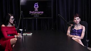 annie clementine shares best moments in preliminares podcast with bia hot part 3 on sheer red