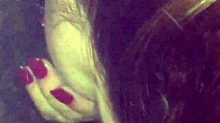 Sloppy deepthroat from fat bbw latina on big black cock in car