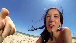 Brunette Milf Takes Monster Cock In Beach Sex With Deepthroat And Gaping Asshole!