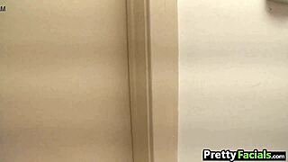 perfect ass babe gets facial from roxy love sequence