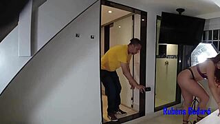 Behind the scenes unfolded as Brazilian Latina milf Marsha Love showed her ass and tits in backstage action.