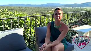 Pam and Ashley as two blonde French milfs engage in group sex with big tits action