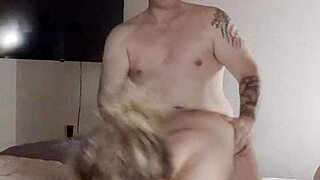 I fuck my chubby blonde wife doggystyle and missionary until creampie fills her wet pussy