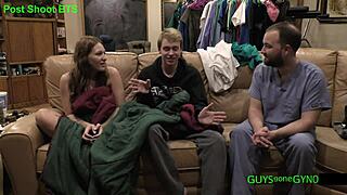 Maverick Williams goes through his yearly physical with nurse roleplay involving gloves and hospital humiliation behind the scenes.