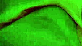 Married slut massages with tits out in bikini that barely covers her pussy