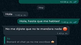 my latina friend in mini shorts gets excited during our whatsapp web chat as homemade amateurs