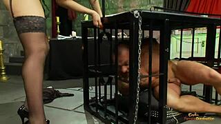 Naughty friends feel so excited fucking together in the sex dungeon, riding and spanking with intense passion