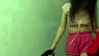 Colombian Model with Big Tits and Athletic Build Poses Outdoors