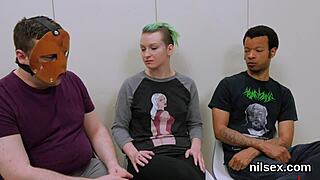 this naughty kitten feels so awkward in the asshole asylum for that intense treatment