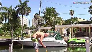 Lovely Teen Sluts Enjoy Threesome Sex With Big Cock Outdoors